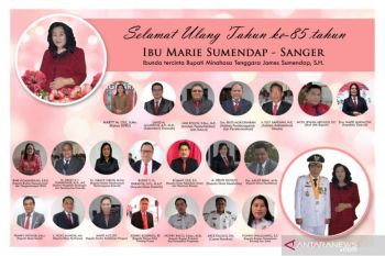Syukur HUT ke-85 tahun ibunda Bupati Minahasa Tenggara