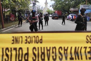 Polisi: Petugas keamanan Gereja Katedral sempat halangi pelaku bom bunuh diri