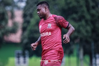 Madura United memastikan David Laly tampil lawan Persela