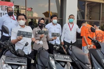 Satreskrim Polresta Bandarlampung tangkap delapan pelaku pencurian kendaraan bermotor