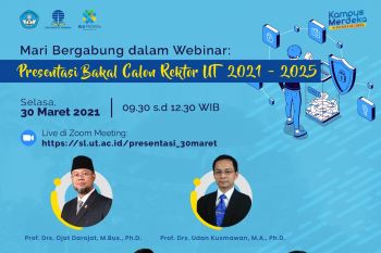 Pemilihan Rektor UT diikuti empat bakal calon