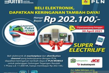 1.047 pelanggan PLN  di Papua mendaftar program Super Electrilife