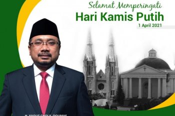 Menag Yaqut Cholil ajak umat Nasrani perkuat rasa kepedulian pada momen Paskah