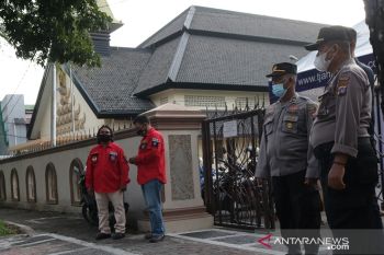 Pengamanan Gereja Jelang Hari Paskah Di Padang