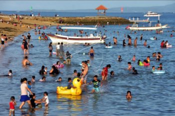Suasana liburan di Sanur