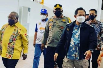 Mendagri Tito tinjau lokasi PON dan Terminal Bandara Timika