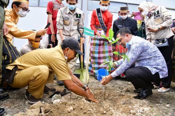 Plt Gubernur Sulsel canangkan gerakan penghijauan lingkungan sekolah
