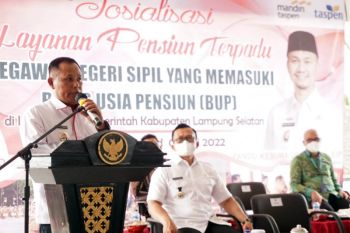Bupati Lampung Selatan buka sosialisasi layanan pensiun terpadu