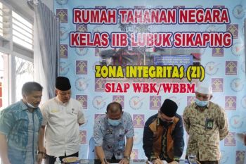 Rutan Kelas IIB Lubuk Sikaping-Kemenag Pasaman tandatangani MoU tentang keagamaan
