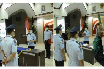 Kakanwil Kemenkumham Sulsel lantik lima pejabat fungsional