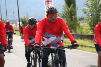 Olly-Steven-Forkopimda 'fun bike' dan tebar benih di Danau Tondano