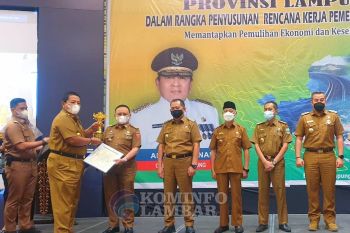 Pemkab Lampung Barat raih Terbaik I pencapaian pembangunan daerah