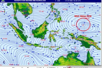 BMKG ingatkan masyarakat waspadai banjir terkait siklon tropis 94W