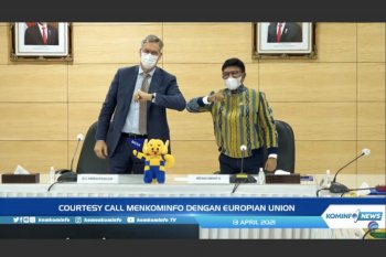 Kominfo bahas teknologi 5G dengan perwakilan Uni Eropa di Indonesia
