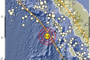 Nias Barat diguncang gempa tektonik magnitudo 5,5