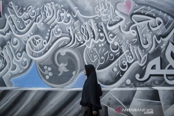 Kampung mural kaligrafi di Bandung