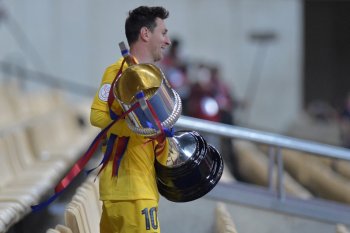 Messi mencetak sejarah, kedua terbanyak peroleh trofi