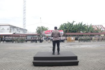 Polda Sulut gelar pasukan dalam rangka penertiban PETI