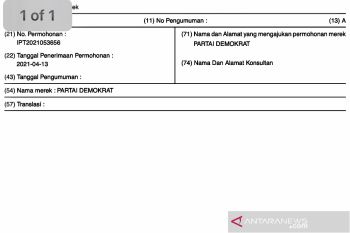 DPP Partai Demokrat tegaskan nama dan logo didaftarkan bukan atas nama pribadi