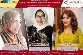 Tiga empuan ulung  hadir dalam  Sembang Virtual  Kartini