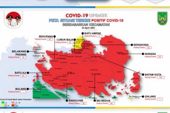 Pulau Batam kembali  zona merah akibat meningkatnya COVID-19