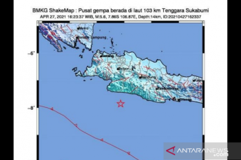 Gempa tektonik magnitudo 5,6 di Jabar akibat aktivitas subduksi