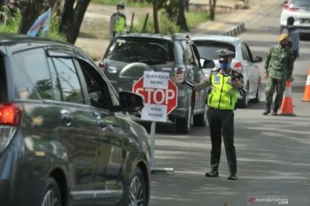 Polisi dirikan lima posko penyekatan mudik di perbatasan Kota Palembang