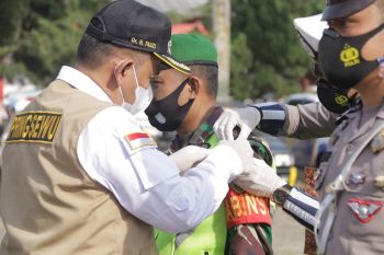 Wabup Pringsewu pimpin apel gelar pasukan Operasi Ketupat Krakatau 2021