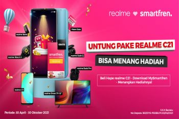 Pakai Smartfren di Realme C21 dapat lebih banyak hadiah