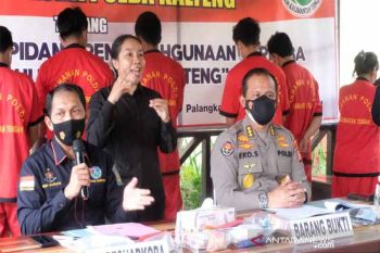 Polda Kalteng ringkus sembilan pengedar sabu di berbagai daerah
