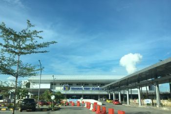 Larangan mudik pelabuhan domestik  Sekupang di Batam sepi