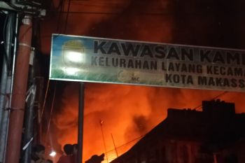 Kapolsek Bontoala sebut kebakaran di jalan Tinumbu karena arus pendek
