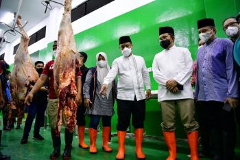 Plt Gubernur Sulsel pastikan stok daging aman jelang Lebaran 1442 H