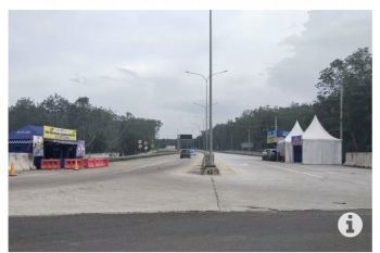Arus kendaraan di ruas Tol Terpeka alami penurunan