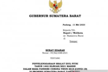 Gubernur Sumbar "longgarkan" kebijakan pelaksanaan Sholat Id di zona oranye COVID-19