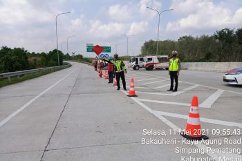 Arus kendaraan di ruas Terpeka alami penurunan 42 persen dari arah pelembang