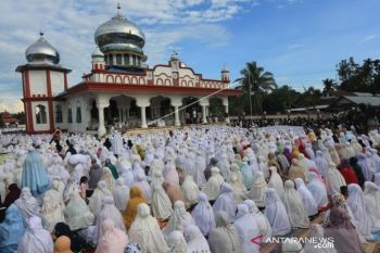 Sebagian umat Islam di Nagan Raya Aceh rayakan Idul Fitri