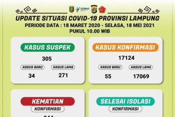 Lima hari usai Lebaran pasien COVID-19 di Lampung bertambah 267 kasus