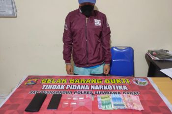 Timsus Polres Sumbawa Barat berhasil bekuk diduga pengedar sabu