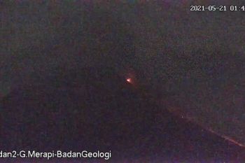 Dua awan panas guguran Merapi meluncur hingga 2 km