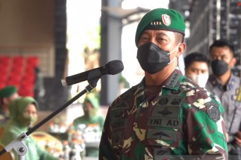 Kasad Andika Perkasa pimpin kenaikan pangkat 33 perwira tinggi TNI AD