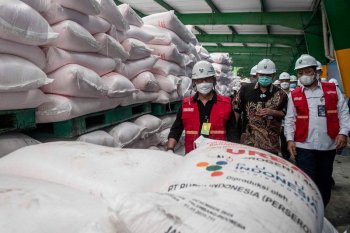 Mentan pastikan stok pupuk Pusri penuhi kebutuhan petani masuki musim tanam
