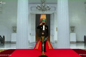 Presiden Jokowi memimpin Upacara Peringatan Hari Lahir Pancasila