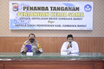 Polres Sumbawa Barat bina perilaku dan kedisiplinan anak sekolah tentang lalu lintas