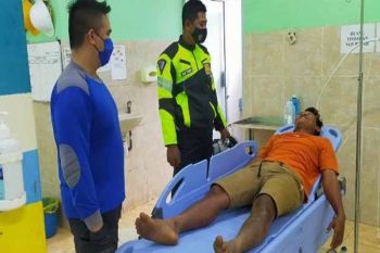 Laka tunggal motor bonceng tiga di Gumas, dua meninggal dunia
