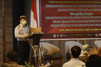 Kanwil Kemenkumham Sulsel terus fasilitasi OBH beri bantuan hukum gratis