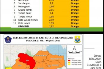 Jumlah warga Jambi terkonfirmasi positif COVID-19 bertambah
