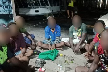 Patroli Dirpolair Polda Papua tangkap tujuh WN PNG