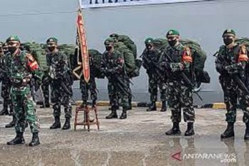 400 prajurit Yonif 315/Garuda bertugas amankan Papua selama 9 bulan