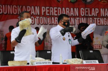 Kemenkumham gagalkan peredaran 1,129 ton sabu-sabu